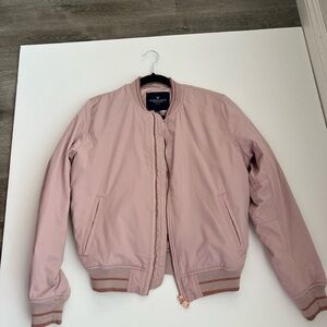 American Eagle Outfitters Pink Bomber Jacket